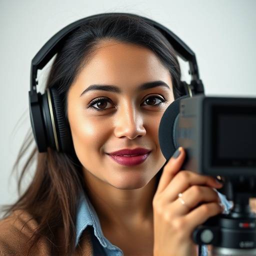 Maya Rodriguez, Co-founder and Digital Audio Specialist, looking confidently at the camera