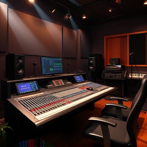 SonicVerse Studios professional recording console